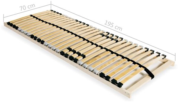 vidaXL Lattenrost mit 28 Latten 7 Zonen 70x200 cm 246443 Bild 8