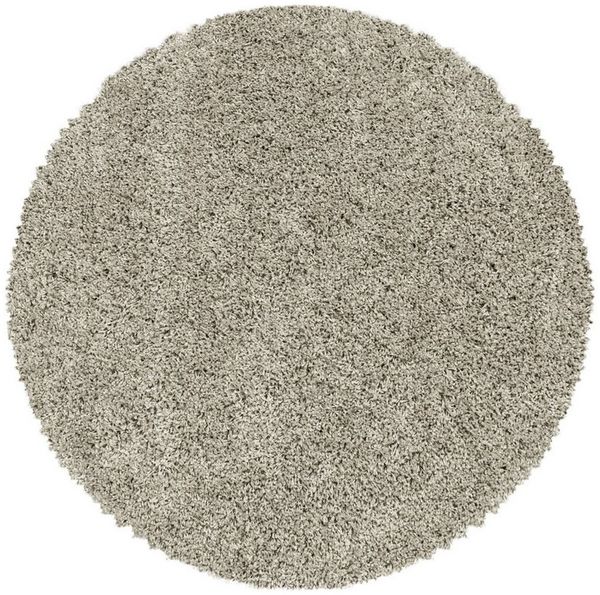 Carpettex Hochflor-Teppich Unicolor - Einfarbig, Rund, Höhe: 30 mm, Einfarbig Runder Teppich Wohnzimmer Shaggy versch. farben und größen