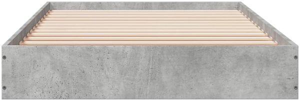 vidaXL Bettgestell Betongrau 75x190 cm Holzwerkstoff 842080 Bild 4