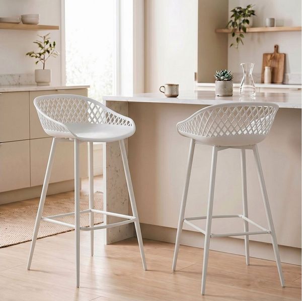 IDIMEX Barhocker IREK, Barhocker 2er Pack Barstuhl Theke Bar Hocker Tresenhocker Retro Design