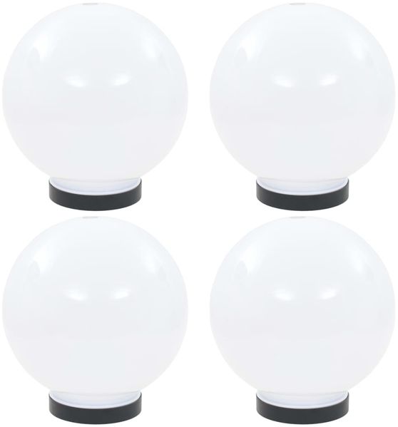 vidaXL LED-Gartenleuchten 4 Stk. Kugelförmig 20 cm PMMA 277141