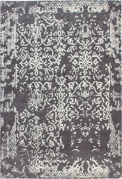 Teppich SchoenesWohnen24 River 130 Grau / Anthrazit 80x150 cm