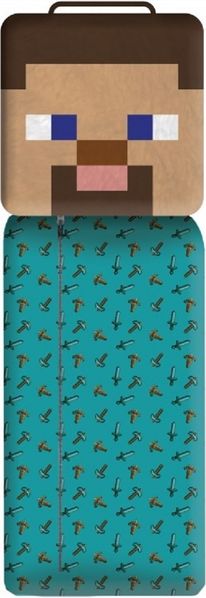 Minecraft Kinderschlafsack 130 × 60 cm mit Reißverschluss