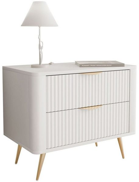 Lookway Nachttisch SCARLETT 2S mit Schubladen (1x Nachttisch), Breite: 63 cm