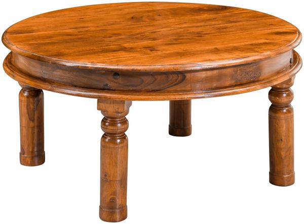 Couchtisch rund 90x90x45 Akazie honig lackiert OXFORD #0330