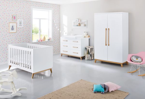Pinolino 'Riva' 3-tlg. Babyzimmer-Set weiß, extrabreit