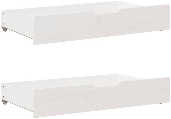 vidaXL Tagesbett mit Schubladen Weiß 90x200 cm Kiefernholz 3302115 Bild 8
