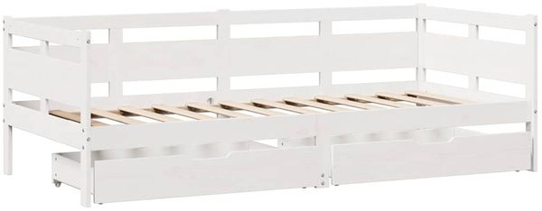 vidaXL Tagesbett mit Schubladen Weiß 90x200 cm Kiefernholz 3302115 Bild 3