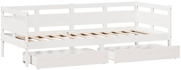 vidaXL Tagesbett mit Schubladen Weiß 90x200 cm Kiefernholz 3302115 Bild 9