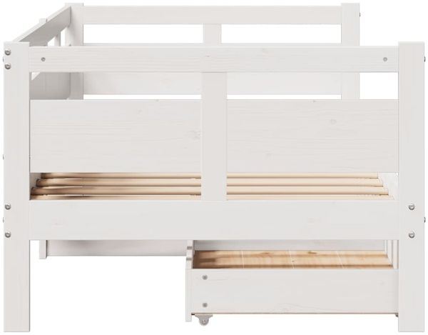 vidaXL Tagesbett mit Schubladen Weiß 90x200 cm Kiefernholz 3302115 Bild 5