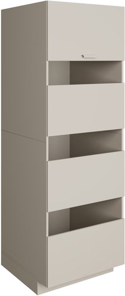 Selsey 'Holv' Badezimmer-Hochschrank stehend 68 cm, 4 Türen, Kaschmirgrau