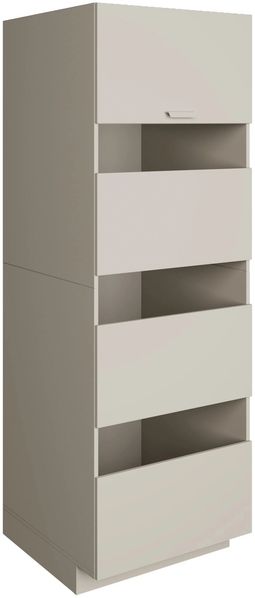 Selsey 'Holv' Badezimmer-Hochschrank stehend 68 cm, 4 Türen, Kaschmirgrau