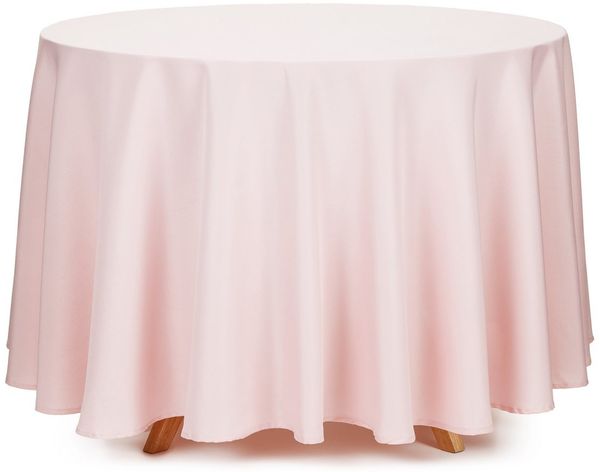 partydeco Tischdecke, Tischdecke rund 230cm Rosa