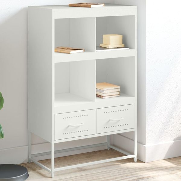 vidaXL Highboard Weiß 68x39x111,5 cm Stahl 846607