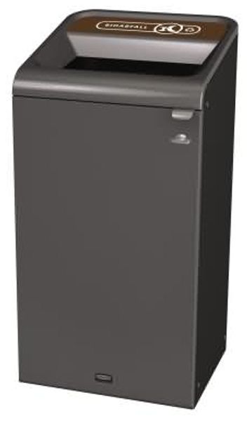 Rubbermaid Recyclingstation 2154775 87l Behältereinheit Bioabfall brau