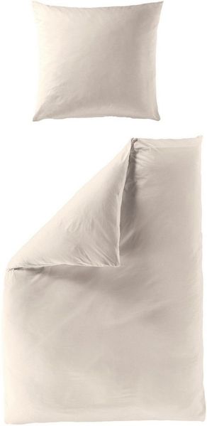 BIERBAUM Bettwäsche Bettwäsche Biber Uni, Biber, 2 teilig, Biber, 100 % Baumwolle, pflegeleicht, kuschelig weich