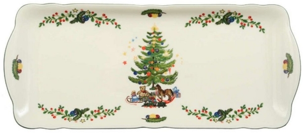 Seltmann Weiden Kuchenplatte eckig 34,5x15 cm Marieluise Weihnachten 001.295277