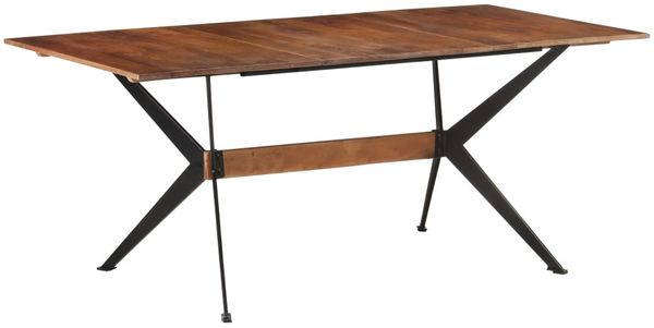 vidaXL Esstisch 180 x 90 x 76 cm Mango Massivholz [321689]