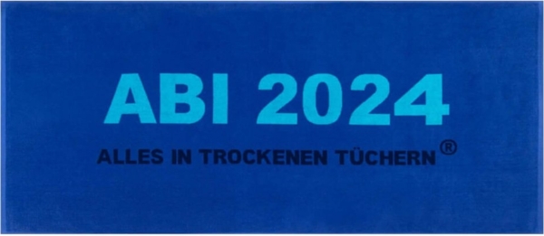 Egeria ABI 2024 Strandlaken Strandtuch Kornblau 75x180 cm 75 x 180 cm