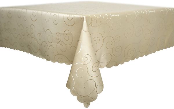 texpot Tischdecke Ranken Schnörkel glänzend bügelfrei fleckabweisend (1-tlg)