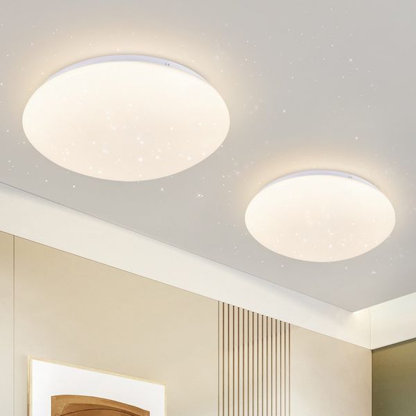 ZMH Second LED Deckenleuchte Wohnzimmer - Ø 16,5 cm, 4000 K, 5 W, Neutralweiß, Flur, Kinderzimmer