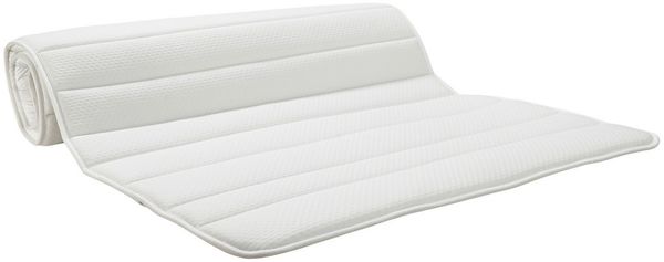 Dreamstar, Topper dünne Matratzenauflage zur Verbesserung des Schlafkomforts, 2 cm hoch, Polyester, rutschfest, waschbar - für Matratzen und Boxspringbetten