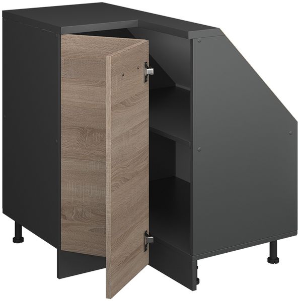 Eck-Küchenschrank für Dachschrägen R-Line Sonoma 75.6 cm mit 1 Tür Vicco Bild 3