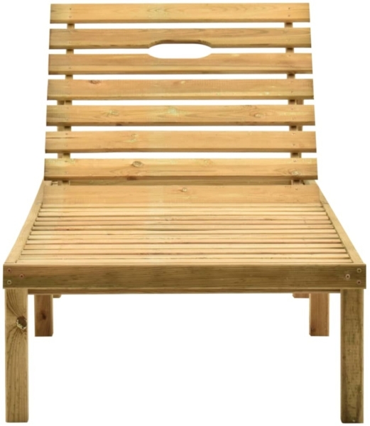 vidaXL Sonnenliege mit Creme Auflage Imprägniertes Kiefernholz 3065851 Bild 5