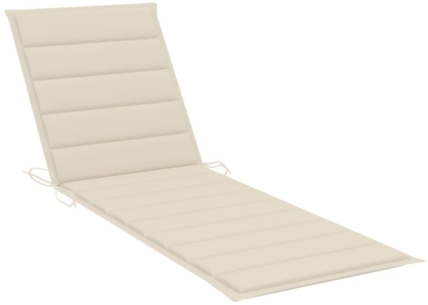vidaXL Sonnenliege mit Creme Auflage Imprägniertes Kiefernholz 3065851 Bild 8