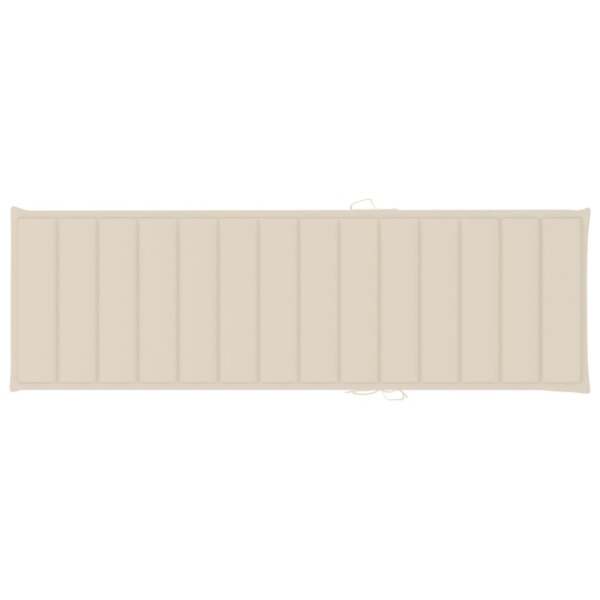 vidaXL Sonnenliege mit Creme Auflage Imprägniertes Kiefernholz 3065851 Bild 3