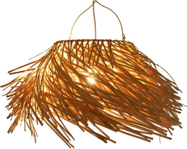 Guru-Shop Deckenleuchten Deckenlampe, in Bali handgemacht aus., Leuchtmittel nicht inklusive