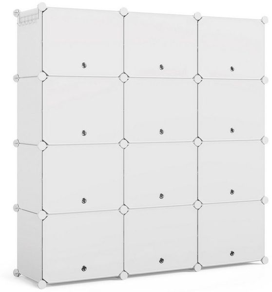 Mondeer Schuhschrank Schuhschrank (12 Fächer) mit Tür, Staub- und Wasserabweisend, für 20-42 Paar Schuhe