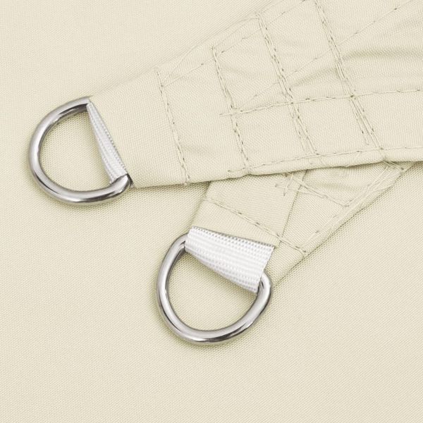 vidaXL Sonnensegel Oxford-Gewebe Quadratisch 4x4 m Creme 135194 Bild 5