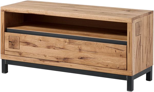 TV-Board Wildeiche 120x40x56 natur geölt VILLANDERS #112