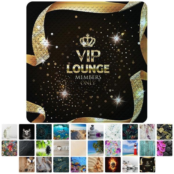 Sanilo Duschmatte, mit Motiv, rutschfest, waschbar, quadratisch, 230 extra starke Saugnäpfe, Kunststoff PVC, 53 x 53 cm, Vip Lounge