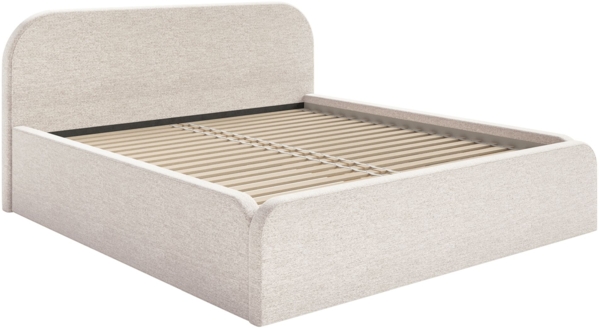 Selsey 'Umike' Polsterbett, Chenille, hellbeige, 200x200 Bild 4