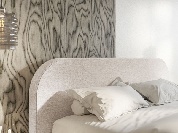 Selsey 'Umike' Polsterbett, Chenille, hellbeige, 200x200 Bild 7