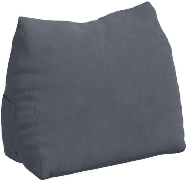 vidaXL Rückenkissen Dunkelgrau 45 x 20 x 35 cm Cordstoff 42015020