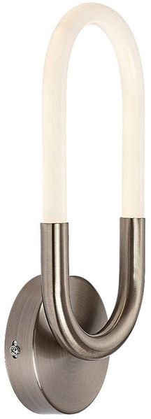 Rabalux 71138 LED Wandleuchte IRELIA 9W Metall Chrom satiniert, Kunststoff weiß 4000K L:7cm B:14cm H:35cm