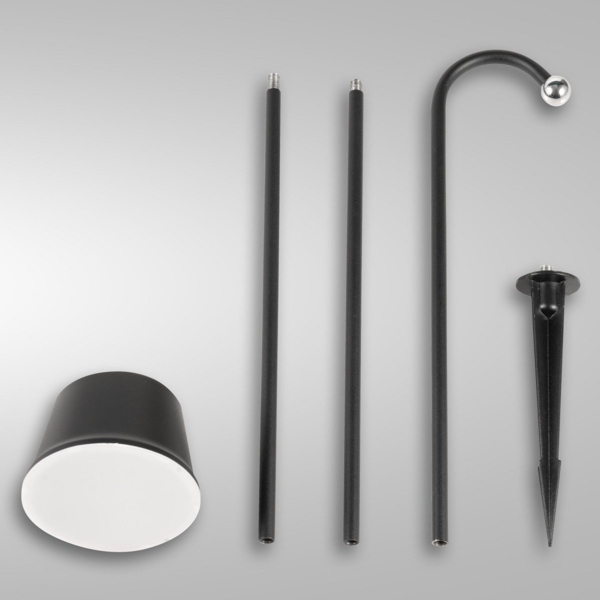 Fabas Luce 3742-72-101 LED Akku Erdspießleuchten-Set Armanda schwarz dimmbar magnetisch Bild 1