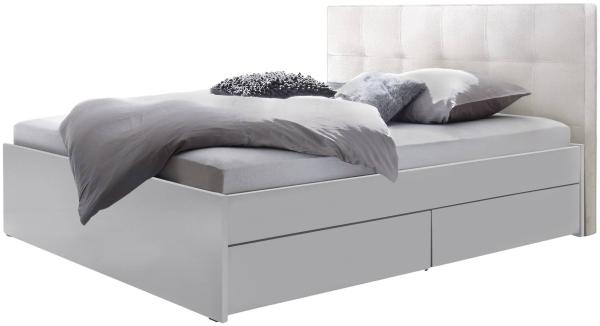 Hasena pronto - Wood Otello Massivholzbett 140x200 Buche weiss deckend, lackiert 323-Kul white