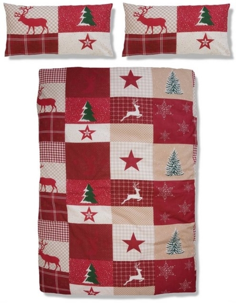 Home affaire Bettwäsche Nicholas, Linon, 2 teilig, Weihnachtsbettwäsche, Winter, in 3 Qualitäten verfügbar Bild 4