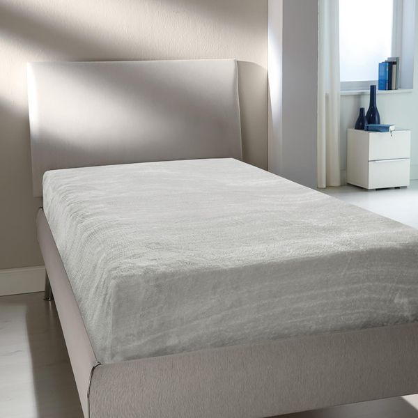 Spannbettlaken Cashmere Touch - Wolkenschloss 90-100 x 200cm Silber