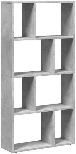 Bücherregal | Standregal Betongrau 60x20x120,5 cm Holzwerkstoff