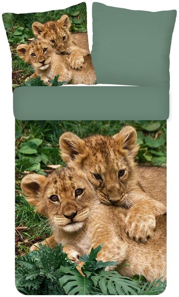 ESPiCO Bettwäsche Trendy Bedding Babylöwen Renforcé 135 x 200 + 80 x 80 cm