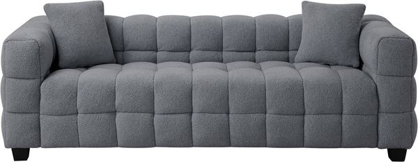 ATLANTIC home collection 3-Sitzer STELLA, inkl. 2 Zierkissen und mit modernem Teddy Stoff