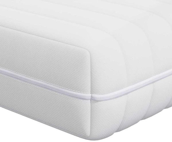 vidaXL Matratze Weiß 90 x 190 cm Taschenfeder 4106428