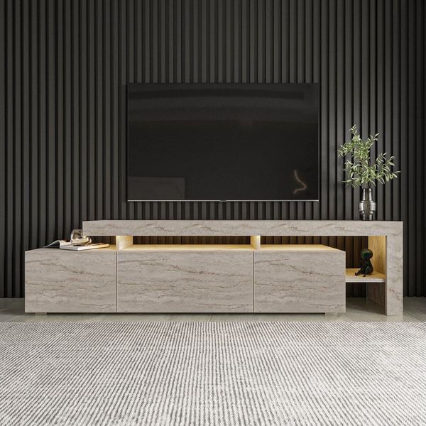 Skye Decor TV-Board, LED-Beleuchtung, PVC-Kanten für zusätzliche Eleganz
