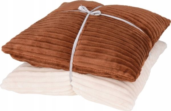 Home Styling Collection Zierkissen für das Wohnzimmer aus Chenille Set 2-tlg. 45x45 cm
