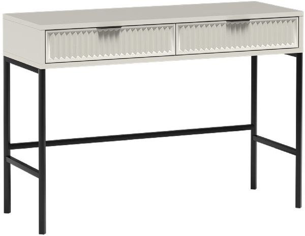 AX LIVING Beige Konsolentisch mit Schubladen Berlinette 9 - 110cm